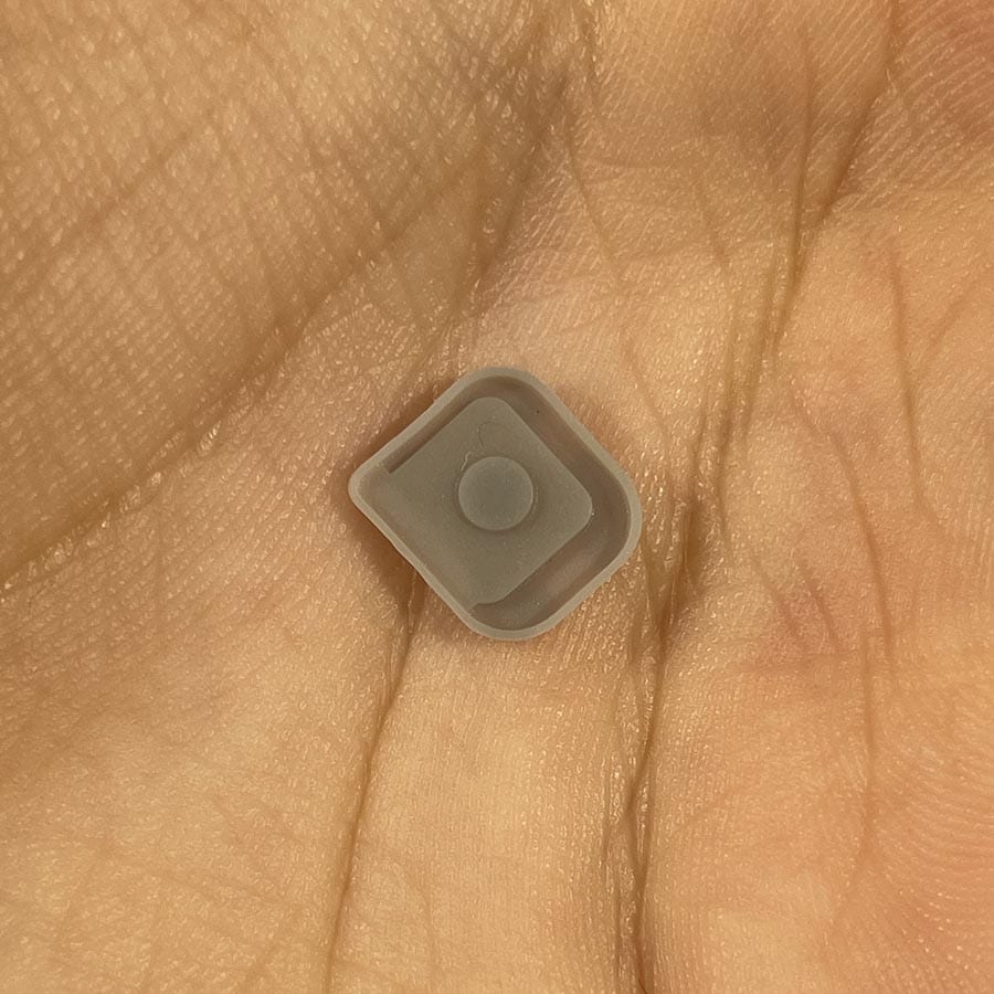 Alternative view of Power Button Rubber Pad for Nintendo 3DS – Conductive Silicone – Brand New