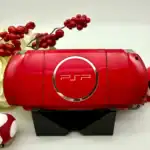 Red PSP 3000 – Slim Model | Modded, Cleaned & Ready to Play