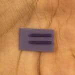 Rubber Feet for Nintendo 3DS – Purple – Bottom Shell Nibs – Brand New