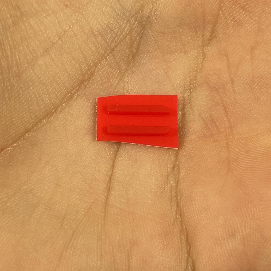 Rubber Feet for Nintendo 3DS – Red – Bottom Shell Nibs – Brand New