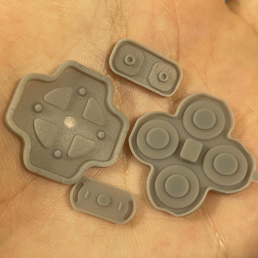 Rubber Pad Set for New Nintendo 3DS XL – Conductive Silicone – ABXY, D-Pad, Start & Select, Home – Brand New