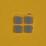 Screw Cover Square Nibs for New 3DS XL – Gray – Brand New