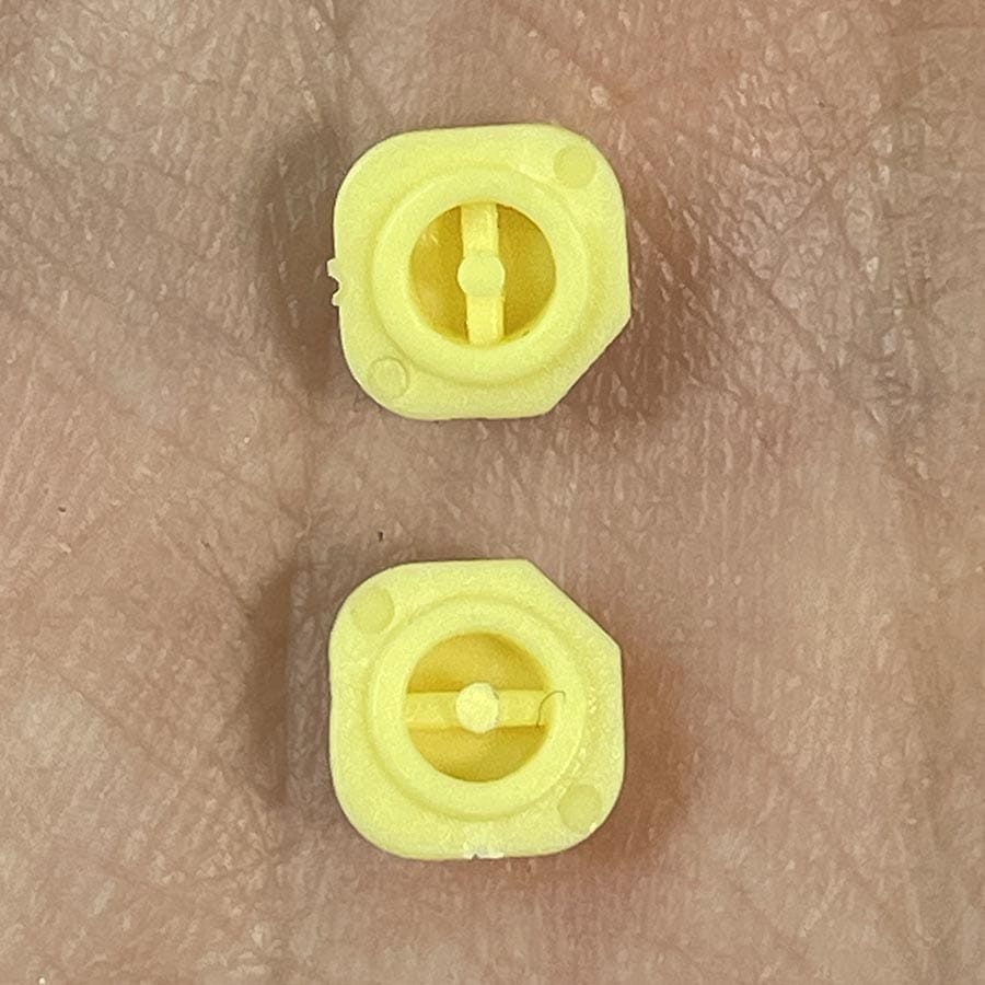 Alternative view of Start & Select Buttons for New Nintendo 3DS XL – Yellow – Replacement Buttons – Brand New (3rd Party)