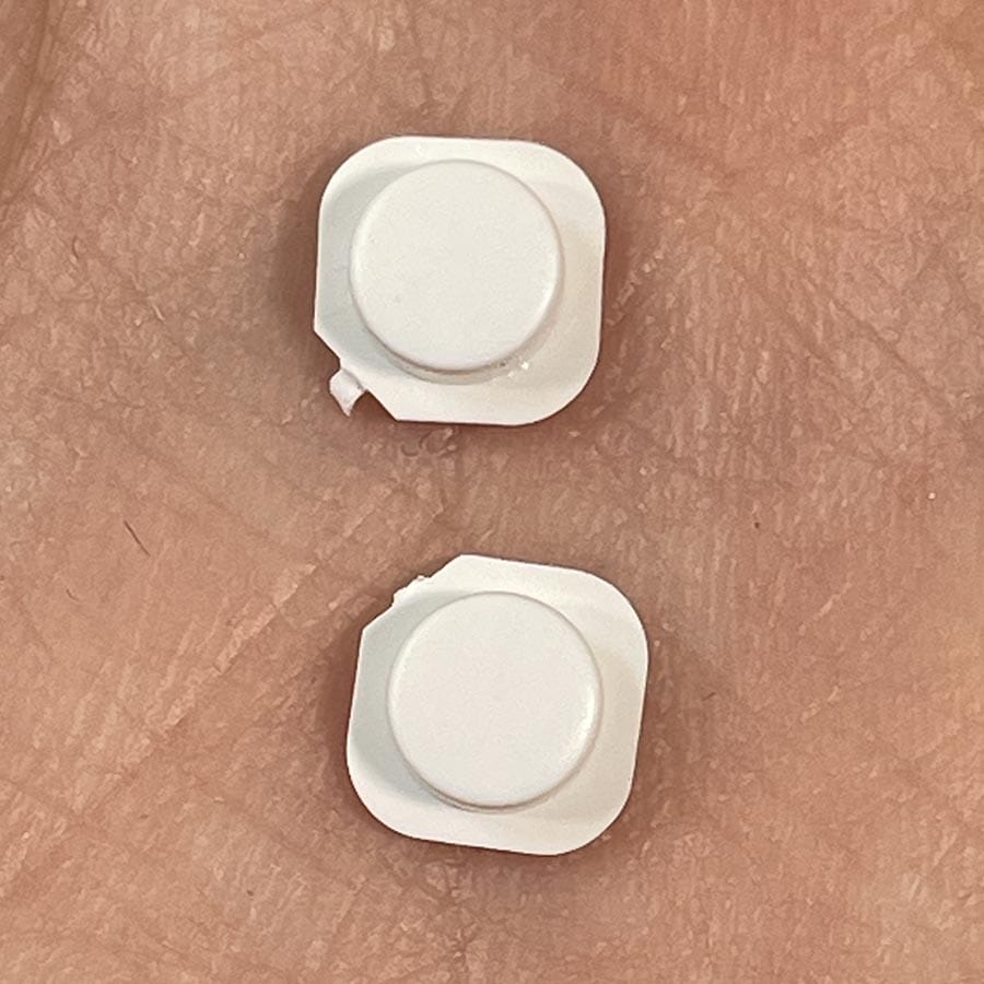 Start and Select Button Set for New Nintendo 3DS XL – White – Replacement Buttons – Brand New