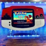 PokeMon - Nintendo Game Boy Advance GBA Red and White Console IPS Backlit Mod