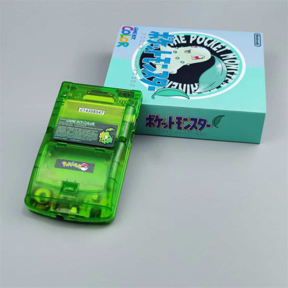 Brightened Game Boy Color console with enhanced backlight feature.