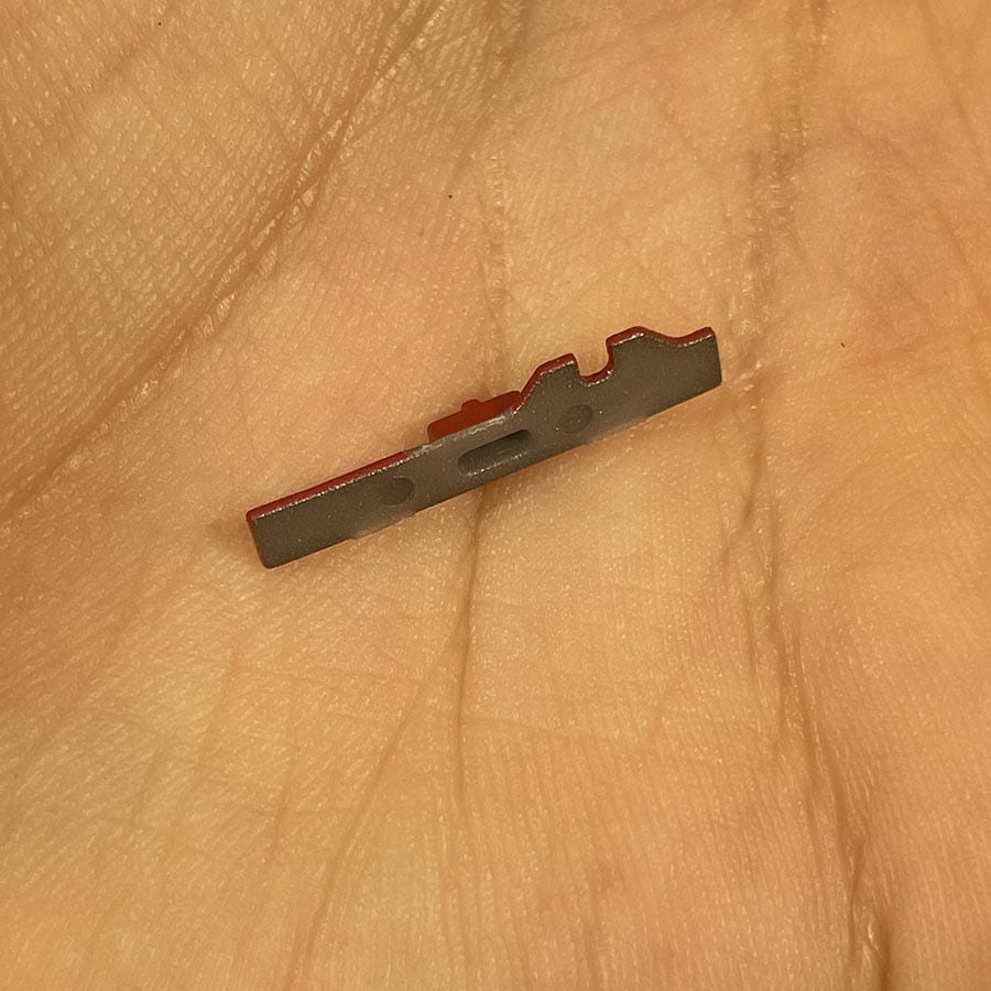 Alternative view of Volume Slider for 3DS – Red Replacement Part