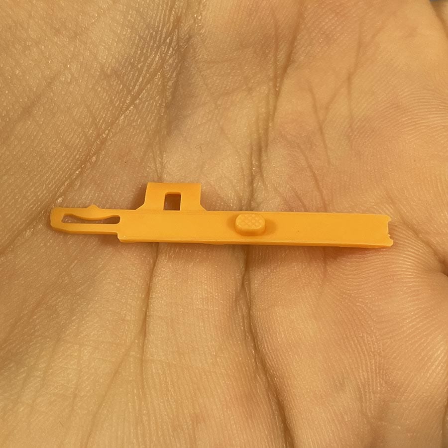 Alternative view of Volume Slider for New Nintendo 2DS XL – Orange – Replacement Part – Brand New