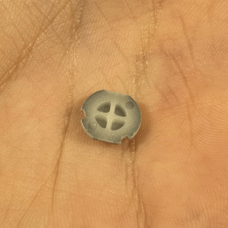 Alternative view of White A Button for Nintendo 3DS – Replacement Face Button