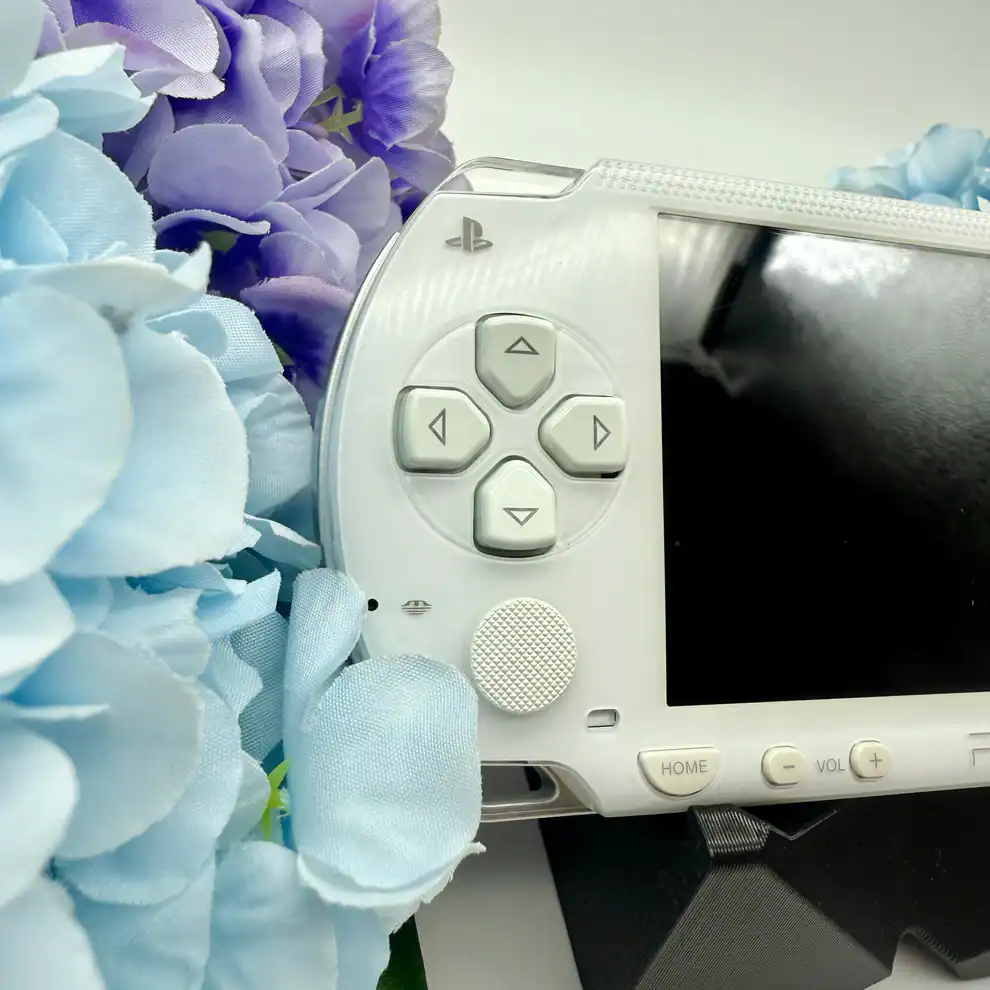 Alternative view of White PSP 1000 – Classic Model | Modded, Cleaned & Ready to Play