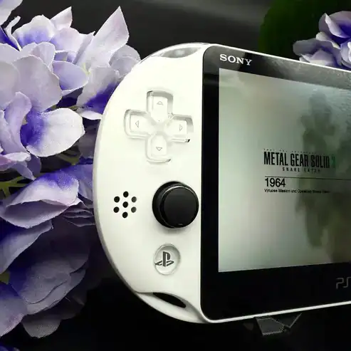 Alternative view of White PlayStation Vita 2000 – Slim Model | Modded, Cleaned & Ready to Play