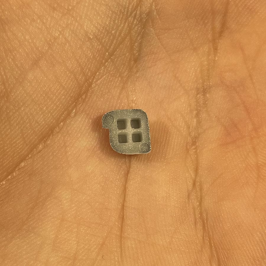 Alternative view of White Power Button for Nintendo 3DS – Replacement Button