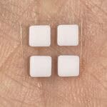 White Square Screw Covers for New Nintendo 3DS XL – Cosmetic Replacement Nibs