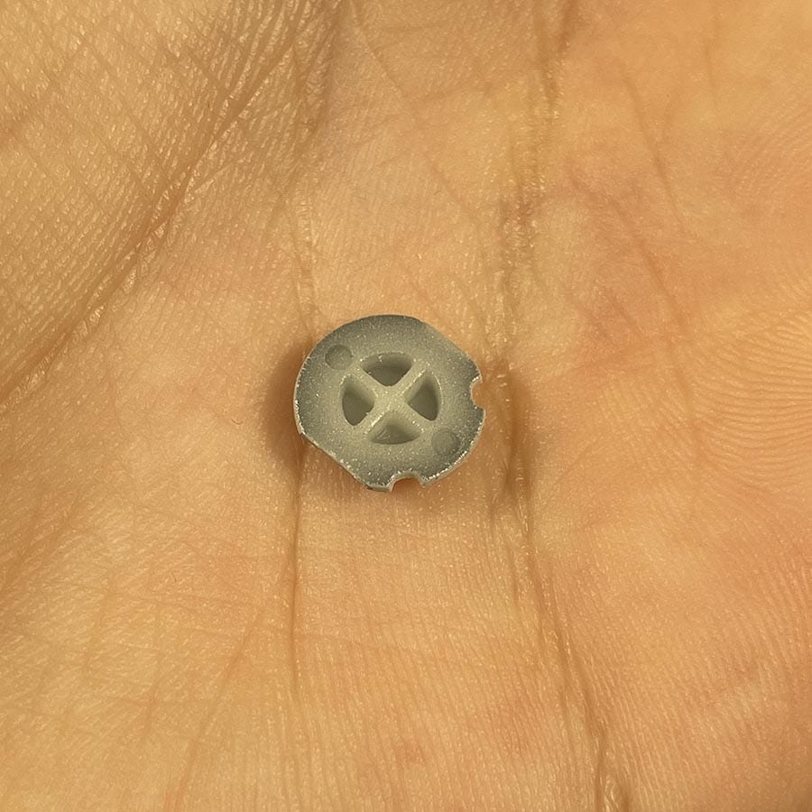 Alternative view of White X Button for Nintendo 3DS – Replacement Face Button