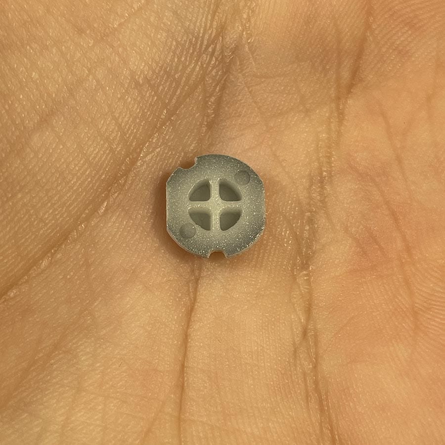 Alternative view of White Y Button for Nintendo 3DS – Replacement Face Button