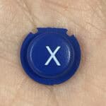 X Button for New Nintendo 3DS XL – Blue (Yellow Set) – Replacement Button – Brand New (3rd Party)