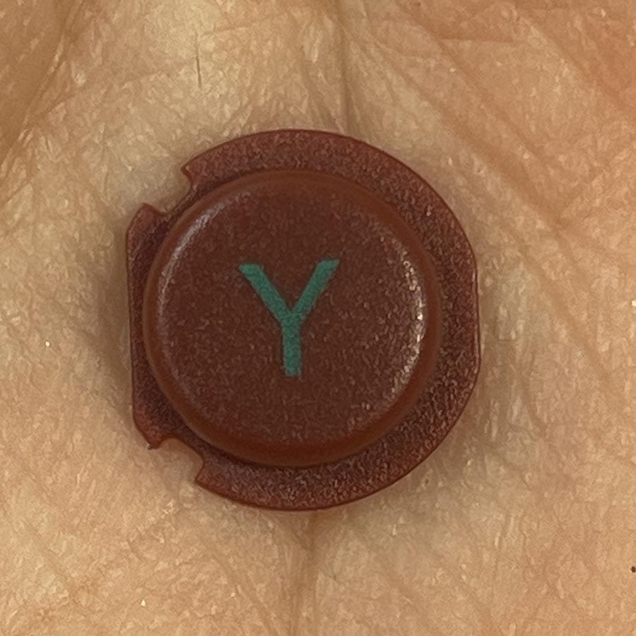 Y Button for New Nintendo 3DS XL – Red – Replacement Button – Brand New