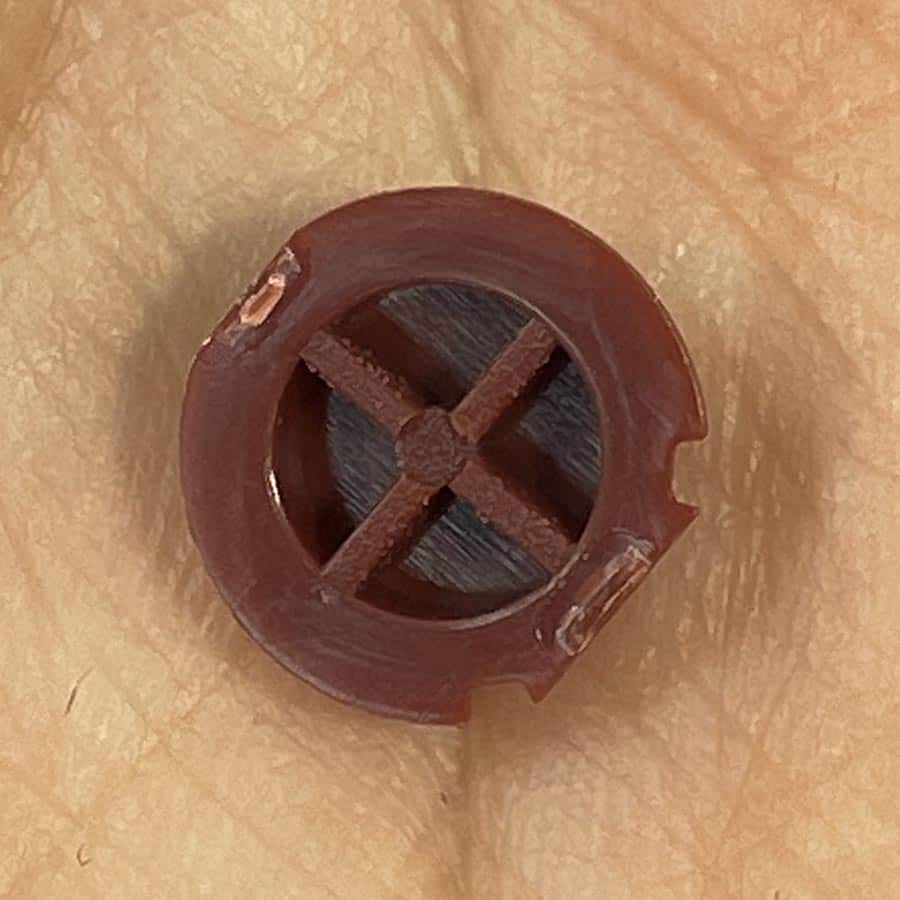 Alternative view of X Button for New Nintendo 3DS XL – Red – Replacement Button – Brand New