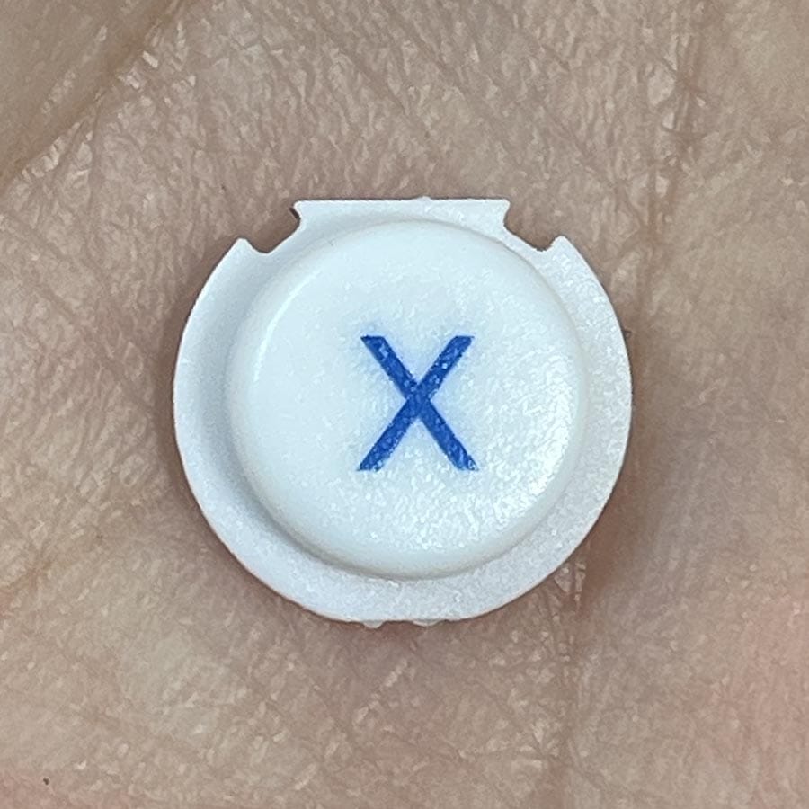 X Button for New Nintendo 3DS XL – White – Replacement Button – Brand New