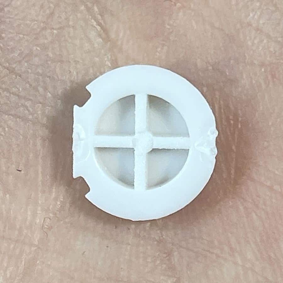 Alternative view of X Button for New Nintendo 3DS XL – White – Replacement Button – Brand New