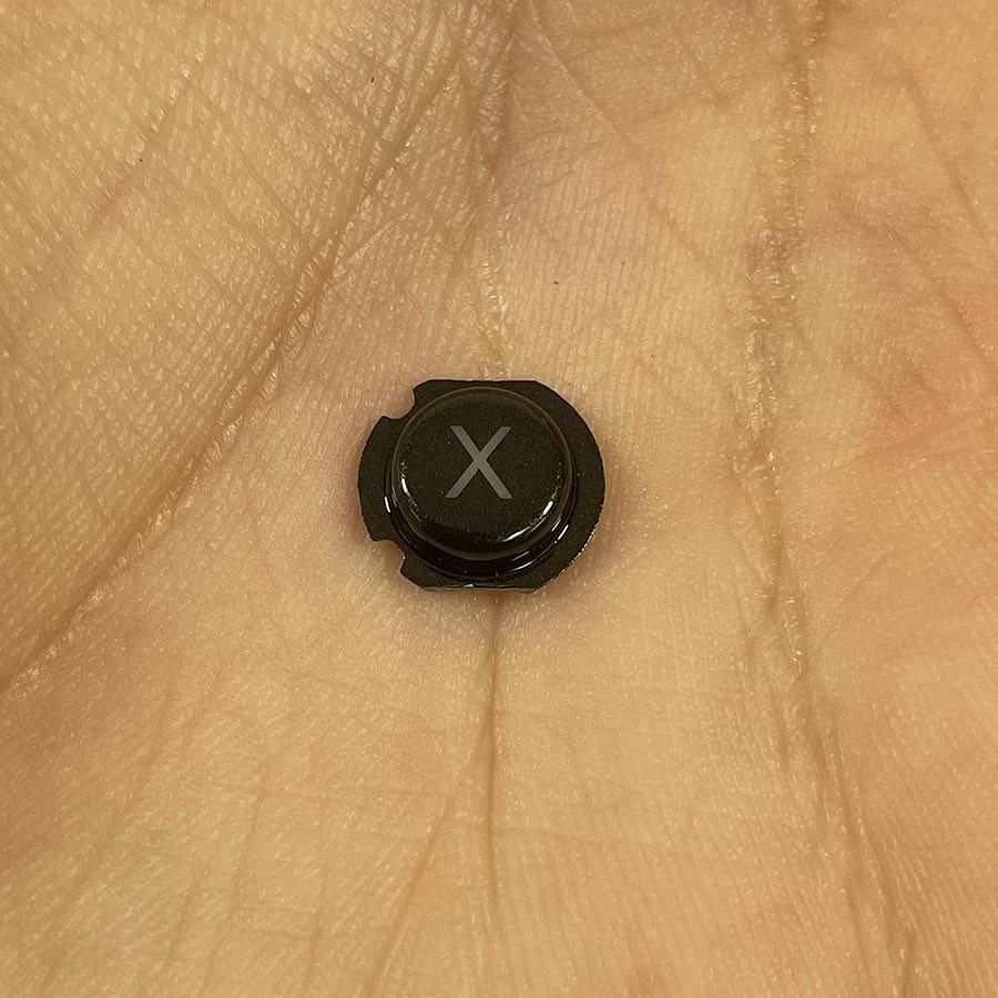 X Button for Nintendo 3DS – Black – Action Button Replacement – Brand New