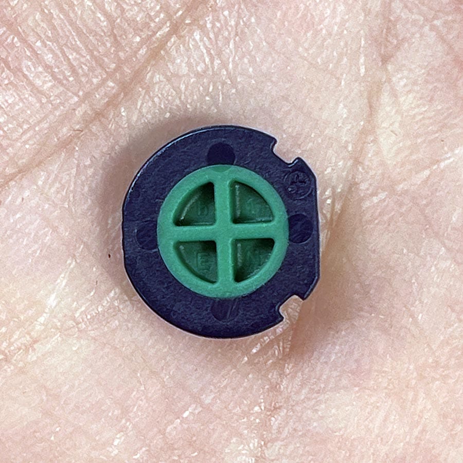 Alternative view of Y Button for New Nintendo 3DS XL – Blue – Replacement Button – Brand New