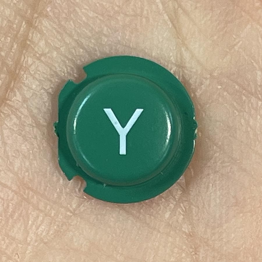 Y Button for New Nintendo 3DS XL – Green (Yellow Set) – Replacement Button – Brand New (3rd Party)