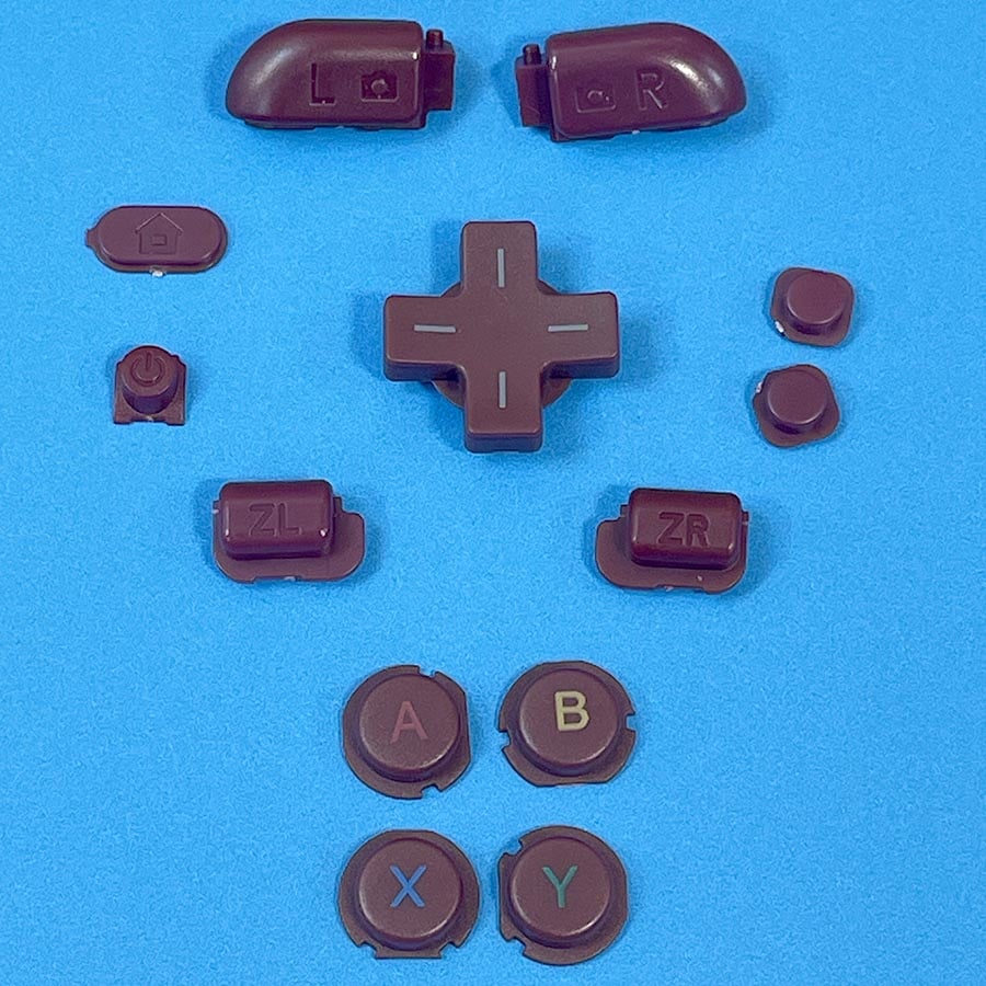 Full Button Set for New Nintendo 3DS XL – Red – Replacement Button – Brand New