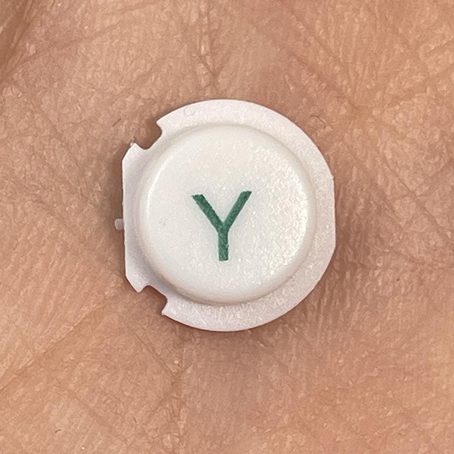 Y Button for New Nintendo 3DS XL – White – Replacement Button – Brand New (3rd Party)