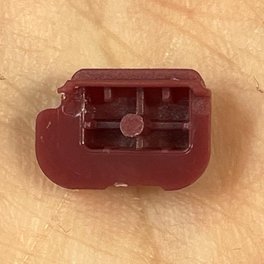 Alternative view of ZL Button for New Nintendo 3DS XL – Red – Replacement Button – Brand New