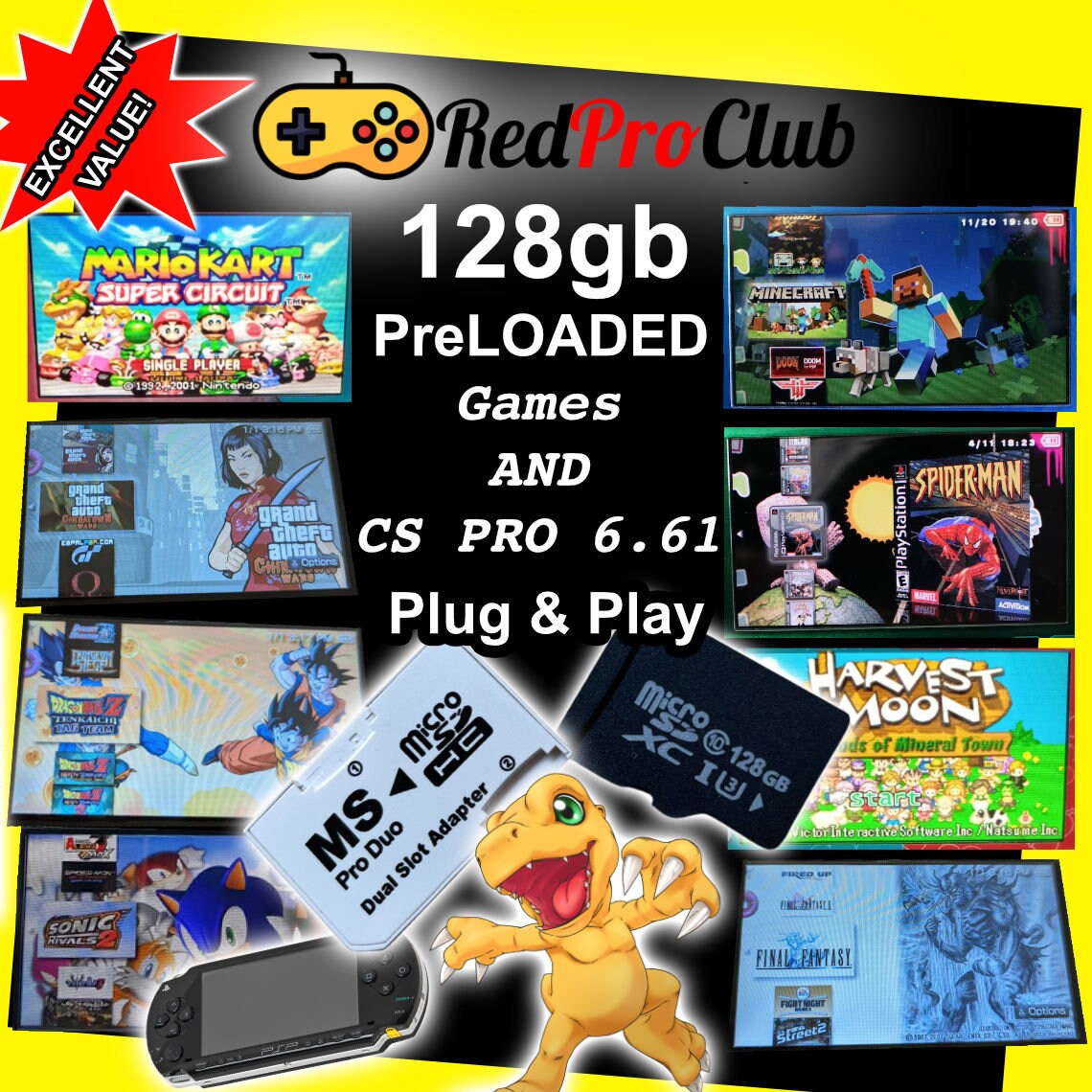 PSP Unlocker Kit - Super Simple - Jam Packed - RedProClub