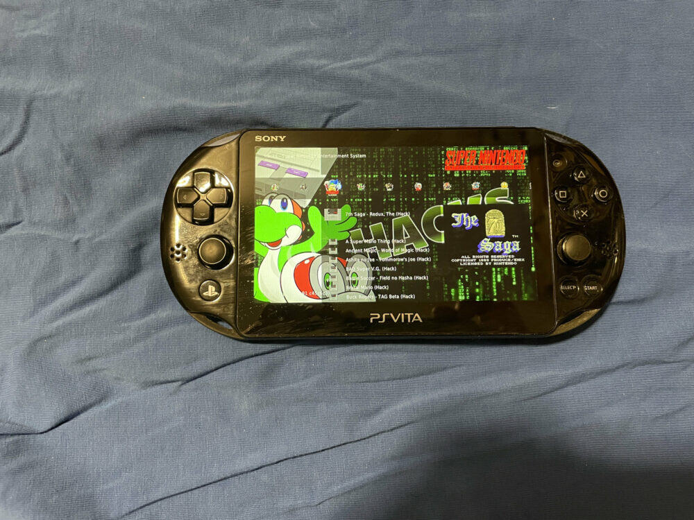Sony PS Vita LCD Slim Model with large storage options, homebrew, and extensive game library.