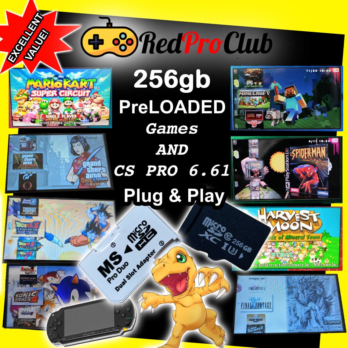 PSP Unlocker Kit - Super Simple - Jam Packed - RedProClub