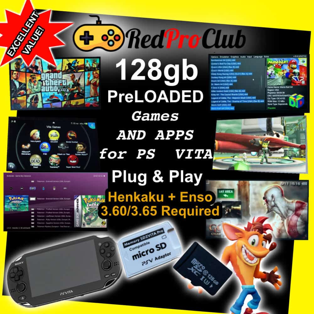 PS Vita Unlocker Kit - Fully Loaded + Emulators - RedProClub