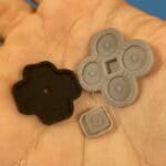 Button Rubber Pad Set for Nintendo 3DS – ABXY / D-Pad / Power – Conductive Silicone – Brand New