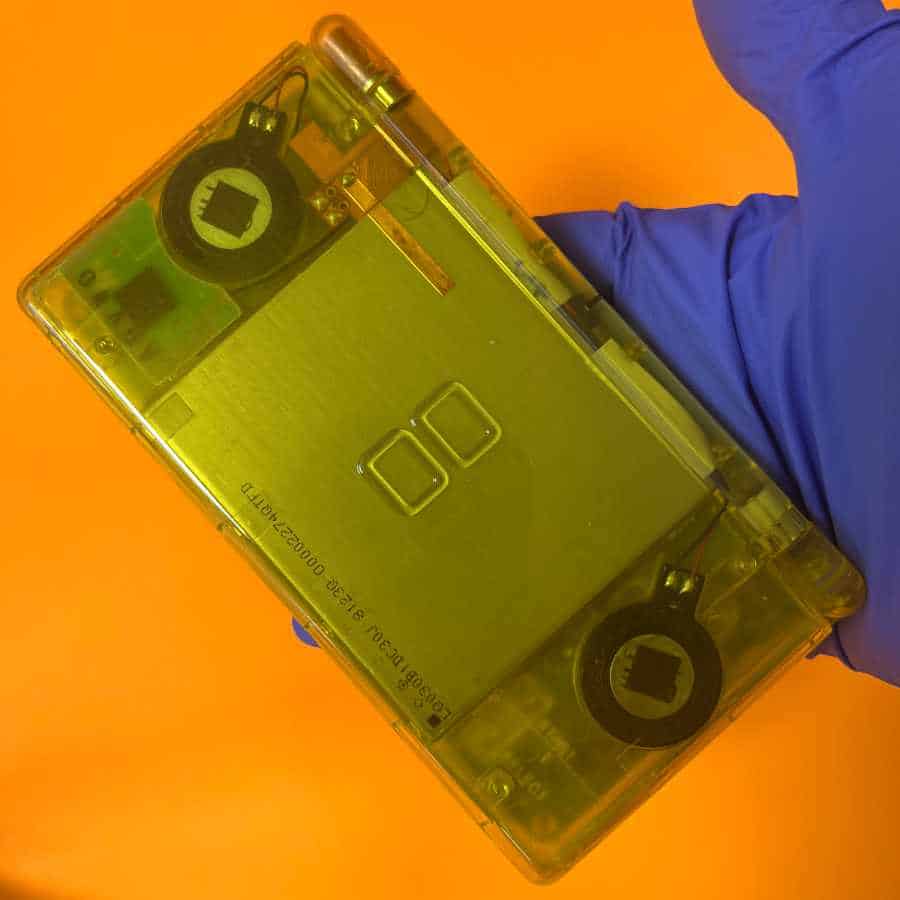 Nintendo DS Lite Transparent Yellow | Preloaded 128gb | Includes NDS/GBA/GBC/GB/SNES/NES | Cleaned & Tested