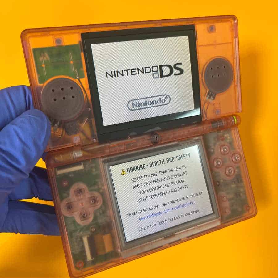 Alternative view of Nintendo DS Lite Translucent Pink | Preloaded 128gb | Includes NDS/GBA/GBC/GB/SNES/NES | Cleaned & Tested