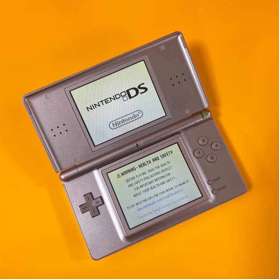Alternative view of Nintendo DS Lite Rose Gold | Preloaded 128gb | Includes NDS/GBA/GBC/GB/SNES/NES | Cleaned & Tested