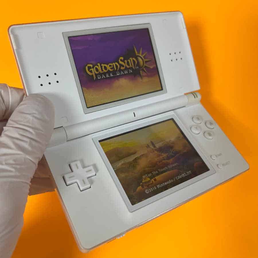Alternative view of Nintendo DS Lite White | Preloaded 128gb | Includes NDS/GBA/GBC/GB/SNES/NES | Cleaned & Tested