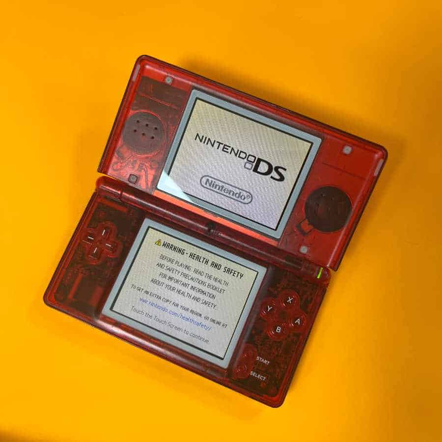 Nintendo DS Lite Transparent Red – Cleaned & Tested