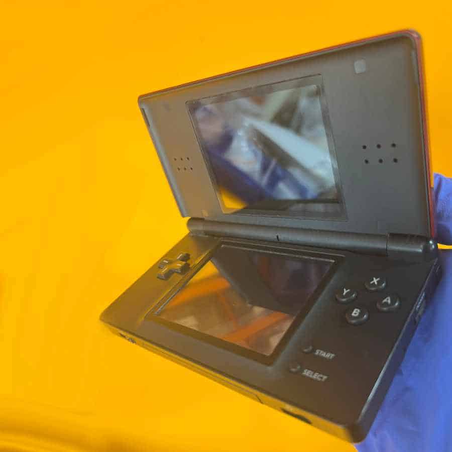 Alternative view of Nintendo DS Lite Crimson and Black | Preloaded 128gb | Includes NDS/GBA/GBC/GB/SNES/NES | Cleaned & Tested