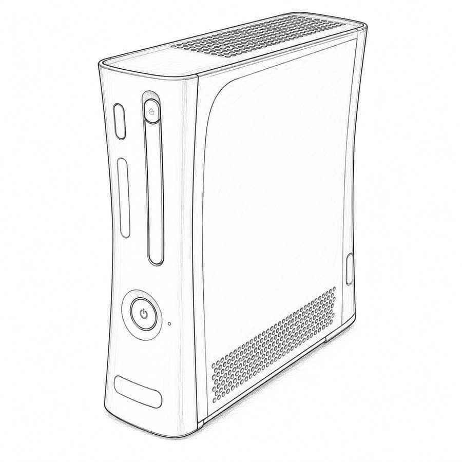 Computer tower case with ventilation grill and power button.