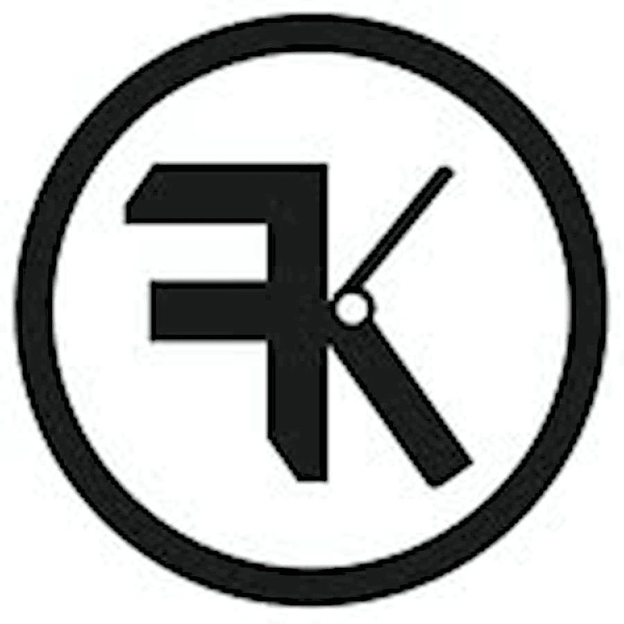 RedProClub 3K logo with clock design for high-quality branding.