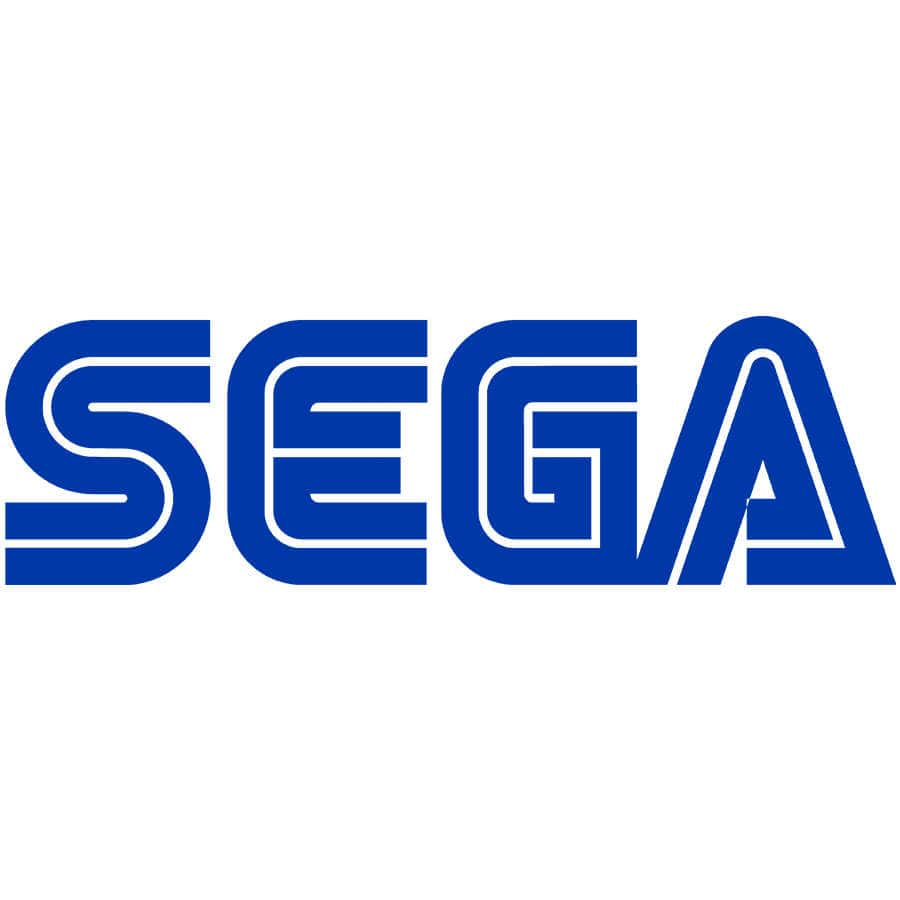 SEGA logo on a white background, iconic for video game history.