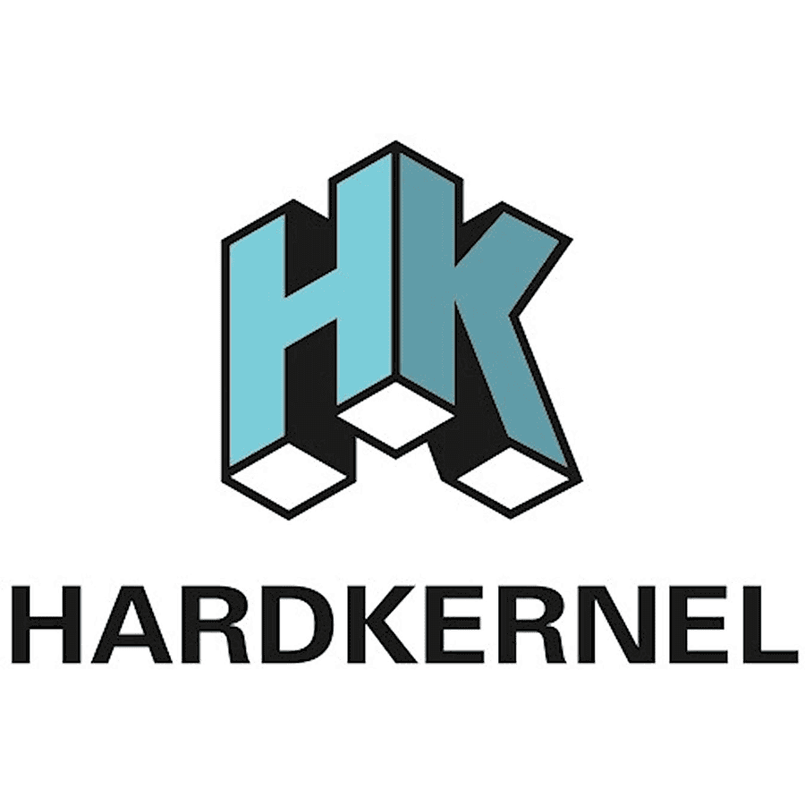 Hardkernel logo with HK initials for memory card branding.