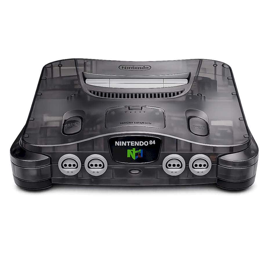 Jungle Green Nintendo 64 console with EverDrive cartridge installed.