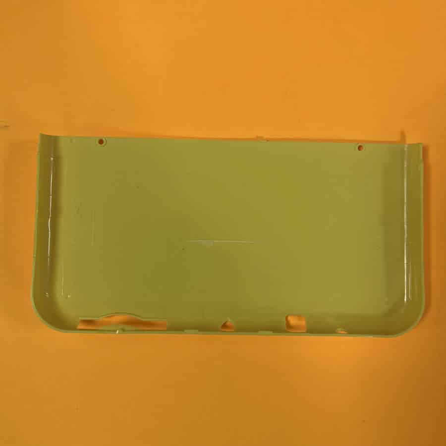 Green Pikachu style shell cover for Nintendo 3DS XL console.