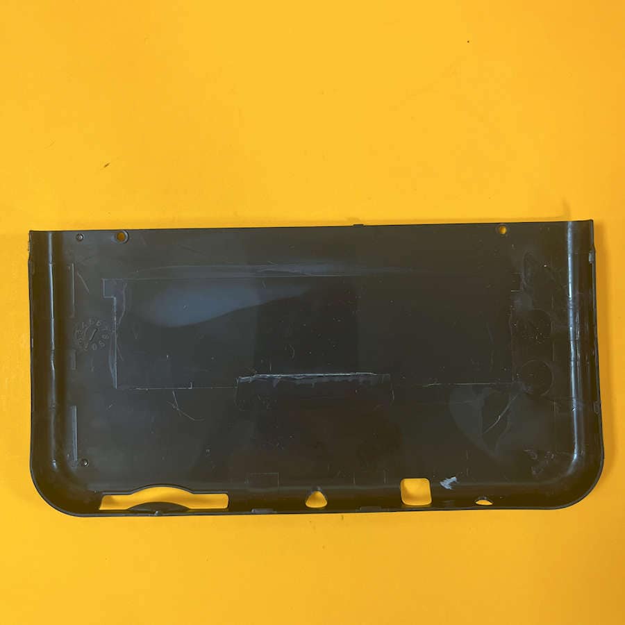 Black exterior shell cover for Nintendo 3DS XL with Pokemon Sun & Moon style design.