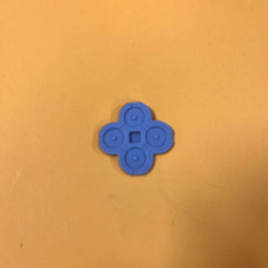 Blue rubber pad for Nintendo 3DS XL ABYX buttons replacement.