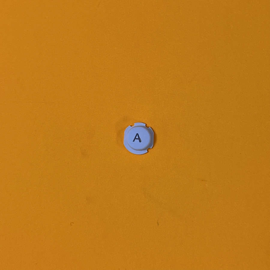 White B button for Nintendo 3DS XL, replacement part for repair.